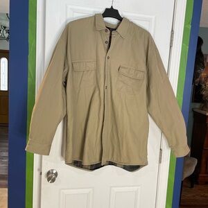 LANESBORO flannel-lined canvas shirt jacket - XXL